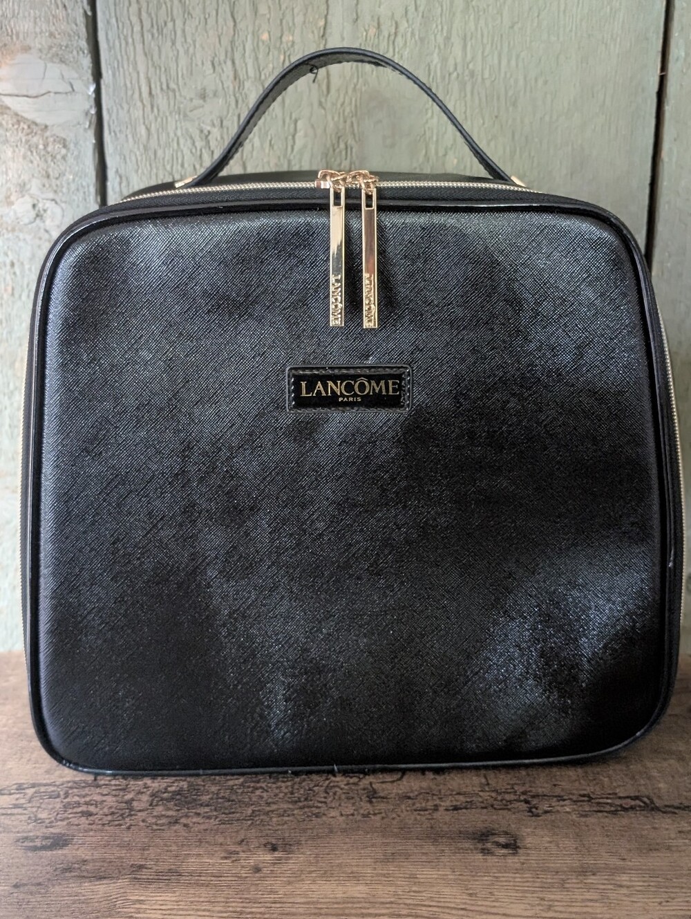 Lancome Large Black Travel Cosmetic Case